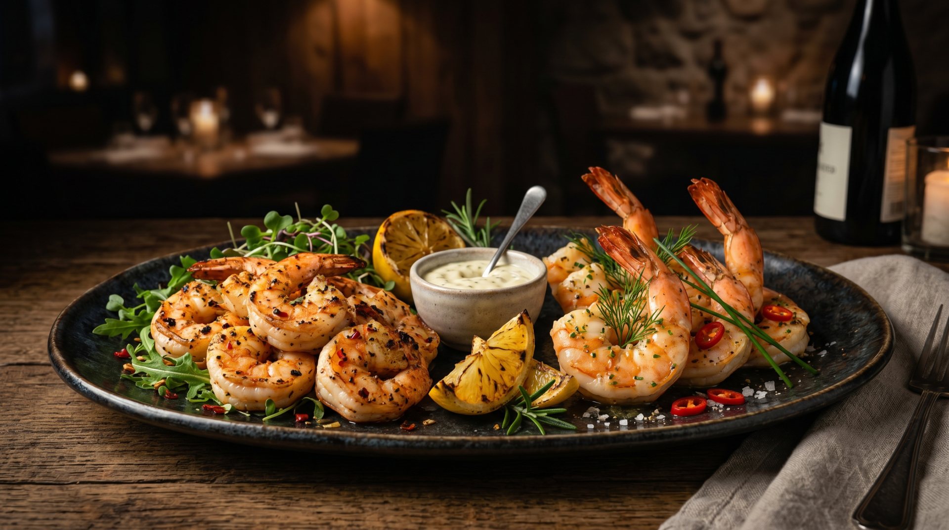 Premium plated shrimp